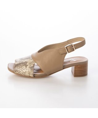 ing <ing>カバードデザインバックベルトサンダル ベージュ