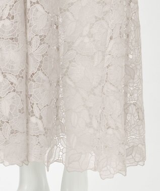 23区 【GOLD LABEL/見上愛さん着用】BROCHEレース キャミソール ワンピース ベージュ系