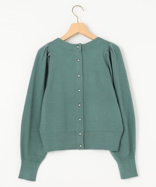 組曲 L 【前後着用可】BOREROタックプルオーバー ニット ライトグリーン系