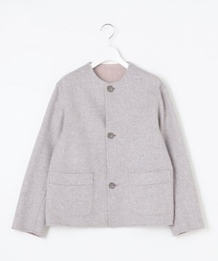 J.PRESS LADIES L 【リバーシブル】ウールナイロン リバー ショート コート ベージュ系