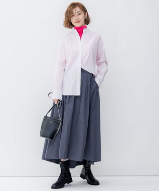 23区 センター ジップ ブーツ ブラック系