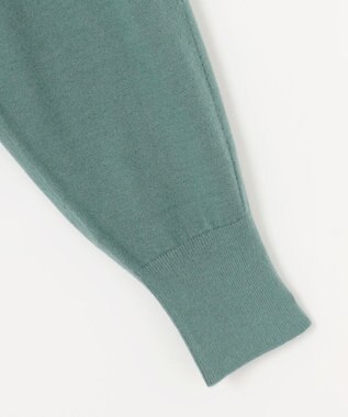 組曲 L 【前後着用可】BOREROタックプルオーバー ニット ライトグリーン系