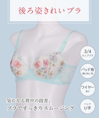 Wing ブラジャー 背中の段差をスムージング 脇高設計 胸ふっくら 【後ろ姿きれいブラ】 ブラ KB2721 ウイング／ワコール メロン