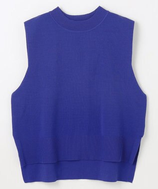 ANY L ニットベスト ブルー