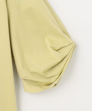 ANY 【接触冷感】シルケットスムース タックスリーブトップス ライム