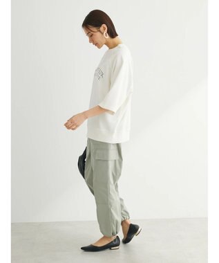 Green Parks BEST PRICE ２ｗａｙ ミニ裏毛ロゴトレＴＥＥ Off White