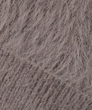 組曲 ナイロンファー ニット モカブラウン系