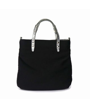 Regalo Felice 【超軽量 / ショルダー付き】2wayトート小 / REGALO BKS(ブラック×シルバー)