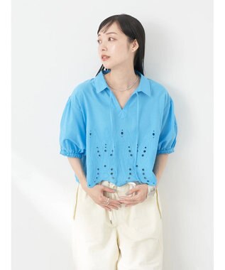 earth music&ecology エンブロイダリープルオーバー Off White