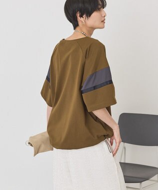 AMERICAN HOLIC 異素材ラインプルオーバー Brown