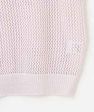 ANY フレンチスリーブメッシュニット ラベンダー