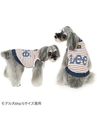 PET PARADISE Lee エコメイド ボーダー タンクトップ 小型犬 ネイビー×レッド