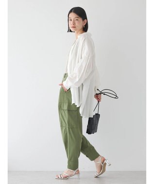 AMERICAN HOLIC カルゼギャザーシャツチュニック Off White