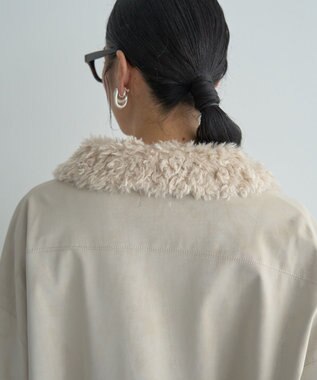 YECCA VECCA レザーライクシャツジャケット Black