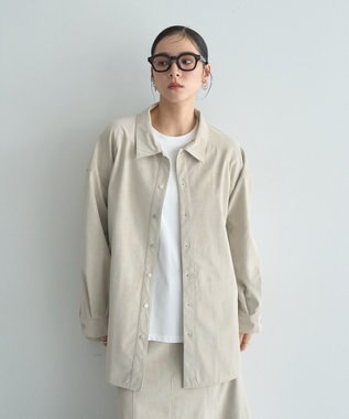 YECCA VECCA レザーライクシャツジャケット Black