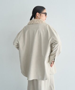 YECCA VECCA レザーライクシャツジャケット Black