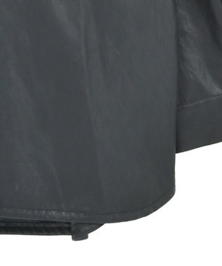 YECCA VECCA レザーライクシャツジャケット Black