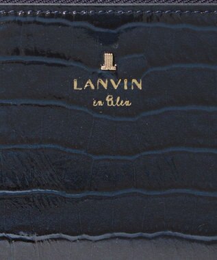 LANVIN en Bleu マゼンダ Lファスナー長財布 ネイビー