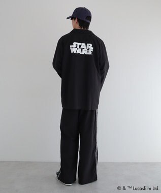 Green Parks ＳＴＡＲ　ＷＡＲＳ／ロゴテープラインパンツ Black