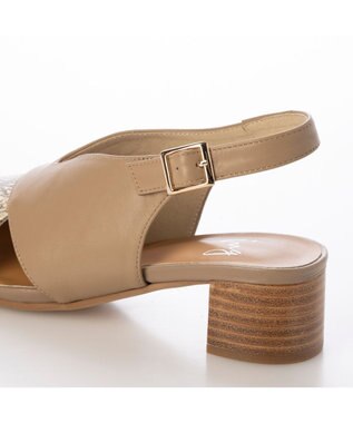 ing <ing>カバードデザインバックベルトサンダル ベージュ