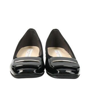 Bridget Birkin 【Bridget Birkin walk】バックルモチーフウォーキングパンプス ブラックエナメル