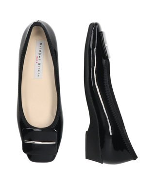 Bridget Birkin 【Bridget Birkin walk】バックルモチーフウォーキングパンプス ブラックエナメル
