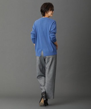 J.PRESS LADIES L 【洗える・WEB限定カラーあり】CASHMERE BLEND Vネック ニット サックスブルー系