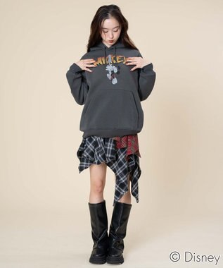 WEGO 【ユニセックス着用ITEM/25年秋冬新作】DISNEYグラフィックプルオーバー スミクロ