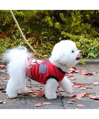 PET PARADISE スヌーピー ワンダフルストレッチ トレーナー 《寝転び》 小型犬 赤