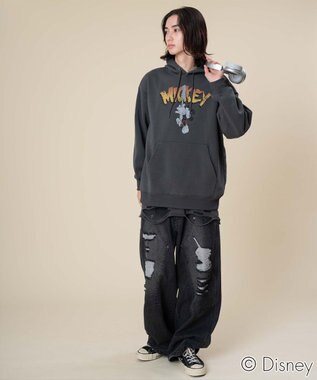 WEGO 【ユニセックス着用ITEM/25年秋冬新作】DISNEYグラフィックプルオーバー スミクロ