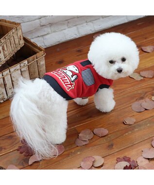 PET PARADISE スヌーピー ワンダフルストレッチ トレーナー 《寝転び》 小型犬 赤