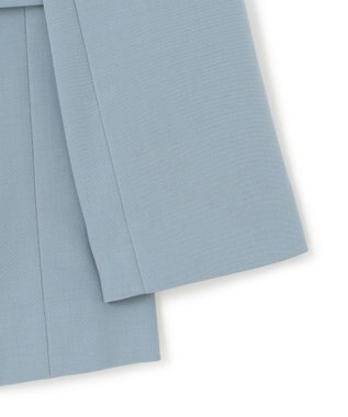 ICB L ウール2WAYストレッチ ダブルブレストジャケット ブルーシェイド系