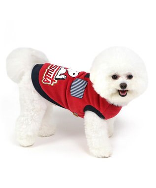 PET PARADISE スヌーピー ワンダフルストレッチ トレーナー 《寝転び》 小型犬 赤
