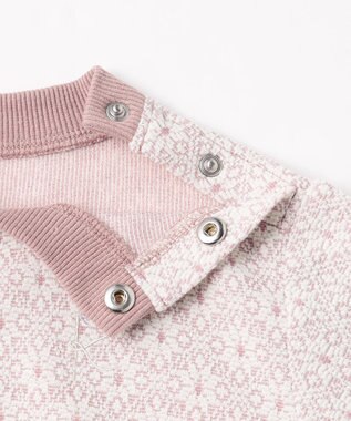 組曲 KIDS 【110-140㎝】 フロストフラワージャガード ワンピース ラベンダー