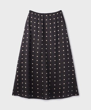 GRACE CONTINENTAL ドットスカート ブラック