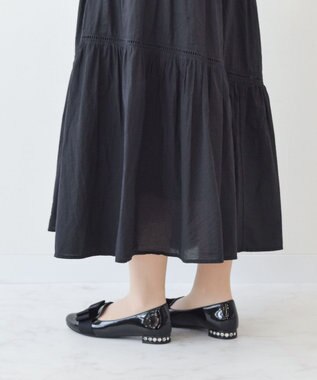 Bridget Birkin 【Bridget Birkin】ガーリーリボンローファー ブラックエナメル