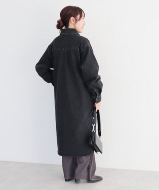 CRAFT STANDARD BOUTIQUE 裏起毛デニムヘンリーワンピース Indigo