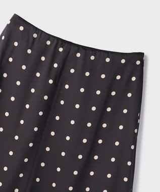 GRACE CONTINENTAL ドットスカート ブラック