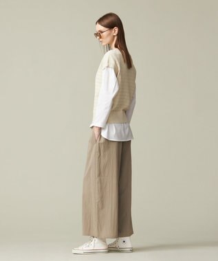 J.PRESS YORK STREET 【WOMEN】コットンケーブル ベスト アイボリー系