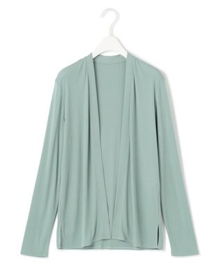 ICB 【WEB限定カラーあり・接触冷感・UVカット】PINION ショートカーディガン ティールグレー系