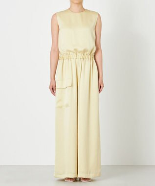 NAVE 【Nave・洗える】ヴィンテージサテン オールインワン ライトイエロー系