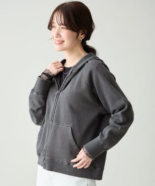 ANY ピグメントパーカー スレート