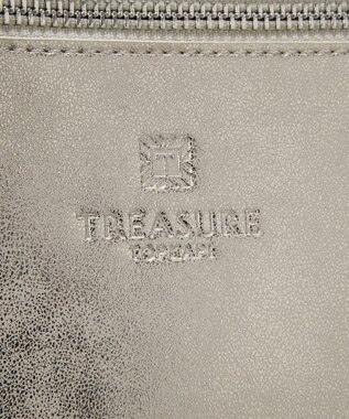 TOPKAPI 【TREASURE TOPKAPI】フェイクレザー ポーチ付き パラコード かがりトートバッグ オフ