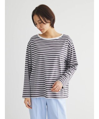 Green Parks コンパクトボーダープルオーバー Gray