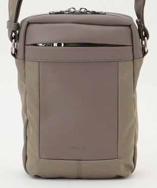 Y'SACCS ブロックモチーフポシェット グレージュ