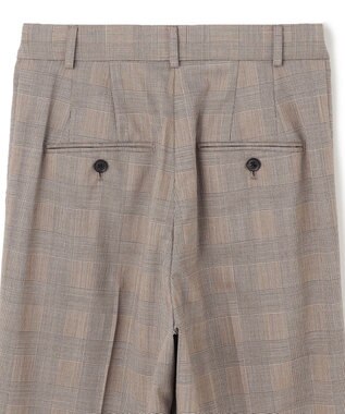 BEIGE， 【洗える】MER / グレンチェックパンツ Beige