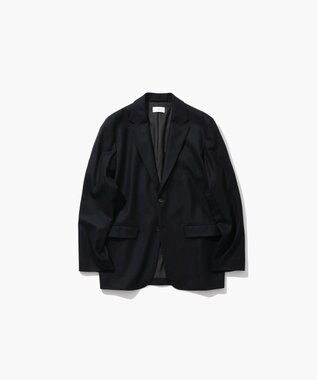 ATON MERINO COLLEGE FLANNEL | テーラードジャケット - UNISEX BLACK