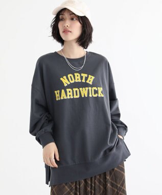 Green Parks カレッジロゴ裏毛チュニック