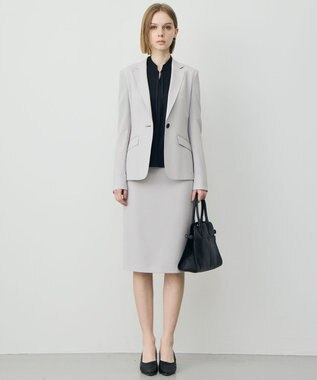 ICB 【先行予約】 レーヨンライクトロ テーラードジャケット ライトグレー