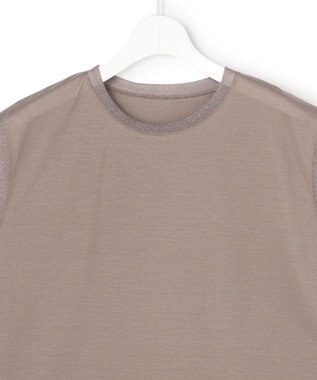 23区 【先行予約】シアースリーブレス Tシャツ ダークブラウン系